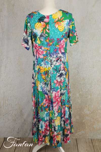 Orientique Naturally Robe Ios Godet Sleeve 3086 Print