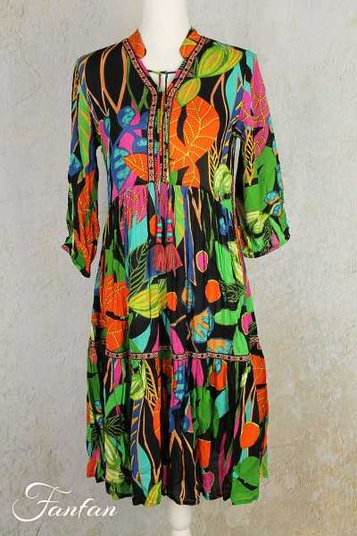 Orientique Naturally Robe Nicossia Embellished 9179 Print