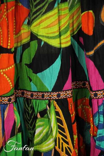 Orientique Naturally Robe Nicossia Embellished 9179 Print