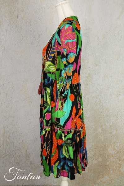 Orientique Naturally Robe Nicossia Embellished 9179 Print