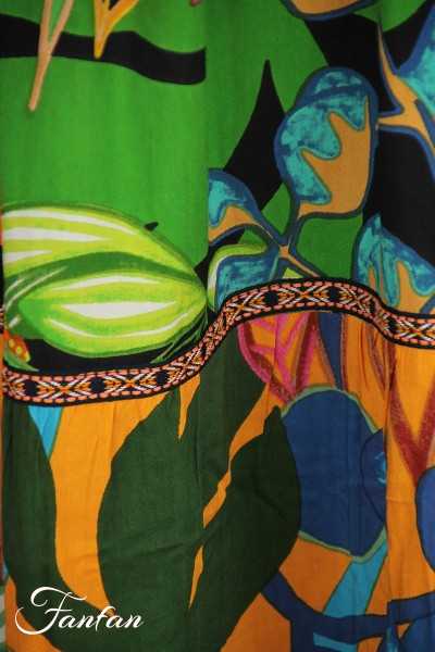 Orientique Naturally Robe Nicossia Layered Cap Sleeve 9183 Print