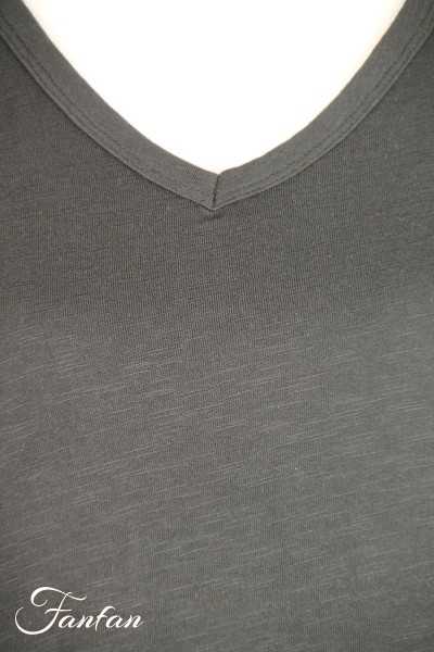 Orientique Naturally Top Essentials V Neck 1246 Black