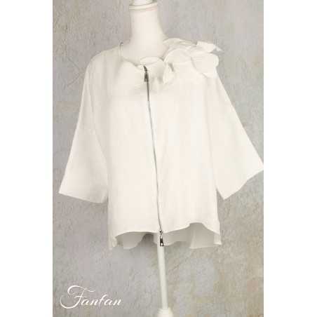 Bize Veste BZE1197 en Lin White