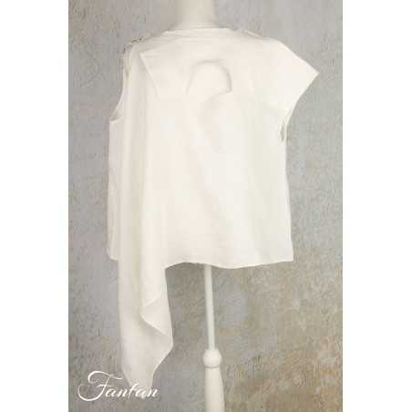 Bize Blouse asymétrique BZE143 white