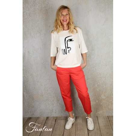Elemente Clemente Pantalon Geisha coral