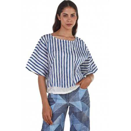 Elemente Clemente Blouse rayée Abigi Saphir