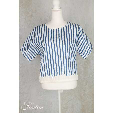 Elemente Clemente Blouse rayée Abigi Saphir