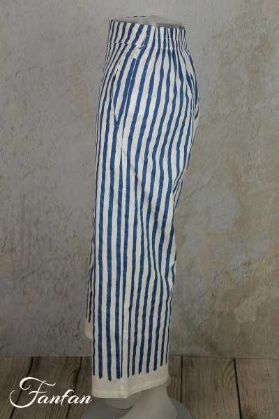 Elemente Clemente Pantalon rayé Sogo Saphir