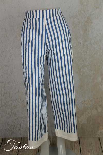 Elemente Clemente Pantalon rayé Sogo Saphir