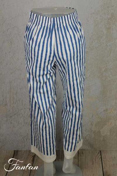 Elemente Clemente Pantalon rayé Sogo Saphir