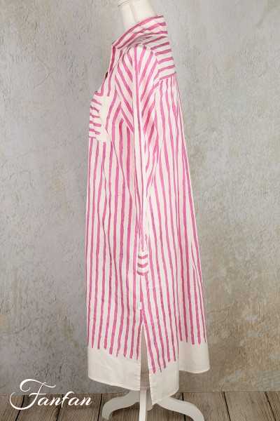 Elemente Clemente Robe chemise Adale rayée Orchidée