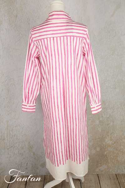 Elemente Clemente Robe chemise Adale rayée Orchidée