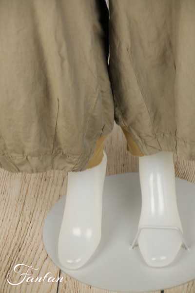 Grizas Pantalon en Soie Kaki 3790-S194-293