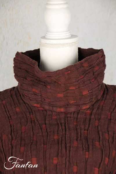 Grizas Blouse en soie et lin chocolat 51849-L279-289