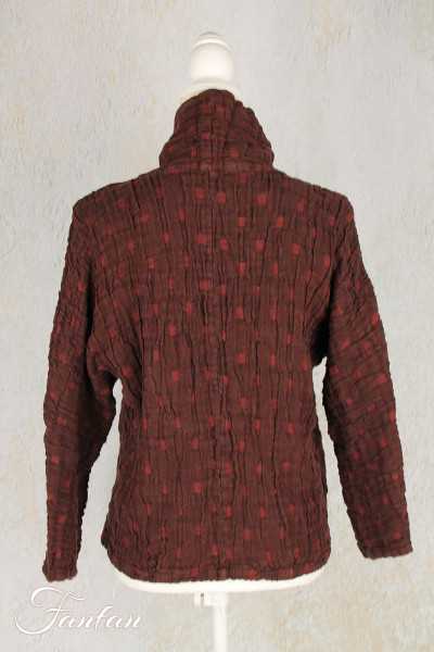 Grizas Blouse en soie et lin chocolat 51849-L279-289