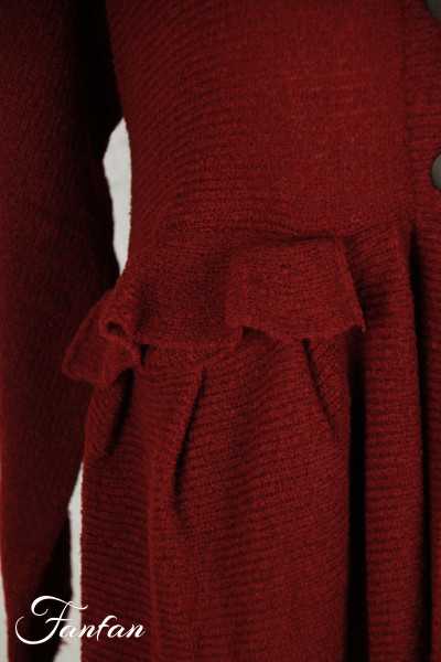 Grizas Veste en maille Bordeaux 65178-R1-973