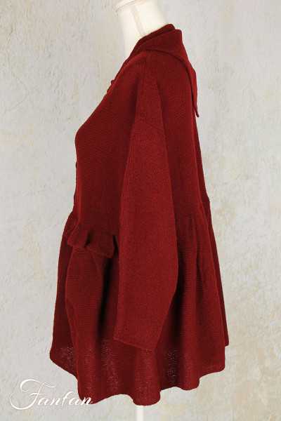 Grizas Veste en maille Bordeaux 65178-R1-973