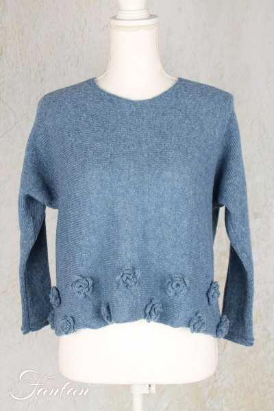 Grizas Pull en maille Bleu 6678-R1-809