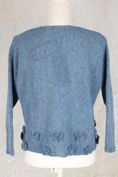 Grizas Pull en maille Bleu 6678-R1-809