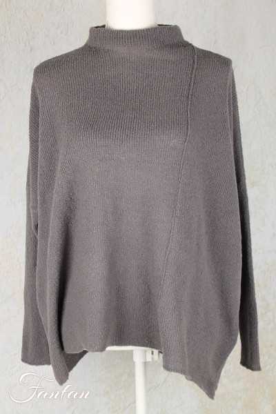 Grizas Pull ample en maille gris-mauve 61048-R1-262