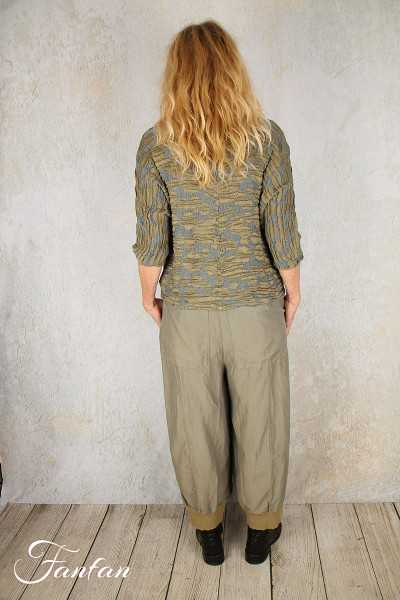 Grizas Pull en soie et lin Kaki 51849-S301-293