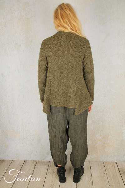 Grizas Pantalon en Soie Kaki 3790-S194-293