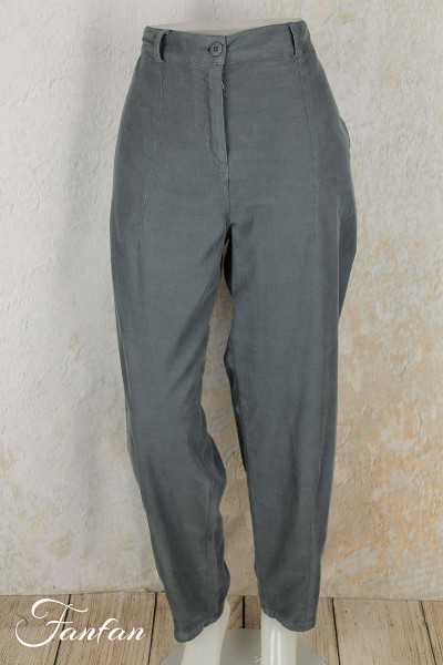 Mes Soeurs & Moi Pantalon Aubépine velours côtelé cendre