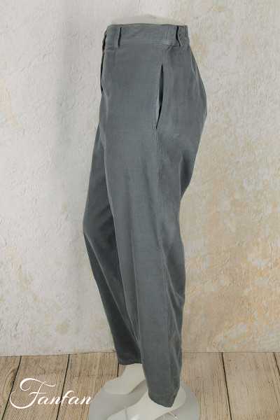 Mes Soeurs & Moi Pantalon Aubépine velours côtelé cendre