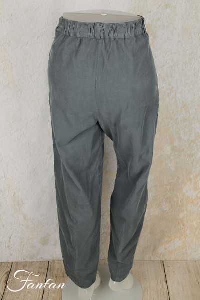 Mes Soeurs & Moi Pantalon Aubépine velours côtelé cendre