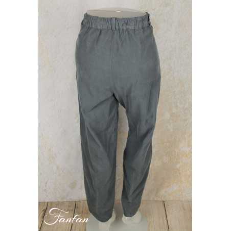 Mes Soeurs & Moi Pantalon Aubépine velours côtelé cendre