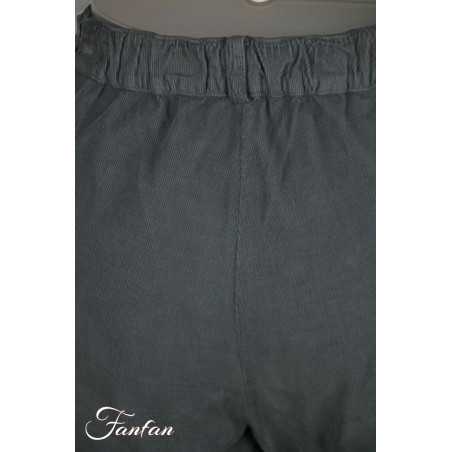 Mes Soeurs & Moi Pantalon Aubépine velours côtelé cendre