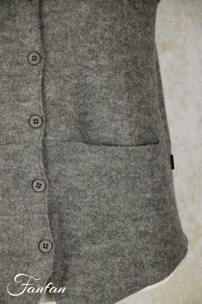 Elemente Clemente Gilet Junai sans manches en laine anthracite