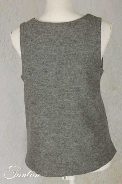 Elemente Clemente Gilet Junai sans manches en laine anthracite