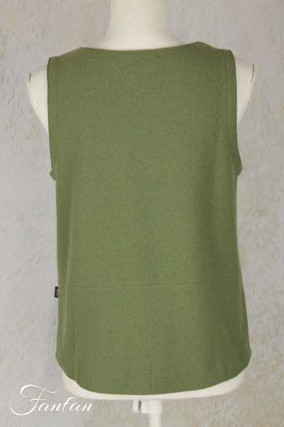 Elemente Clemente Gilet Junai sans manches en laine khaki