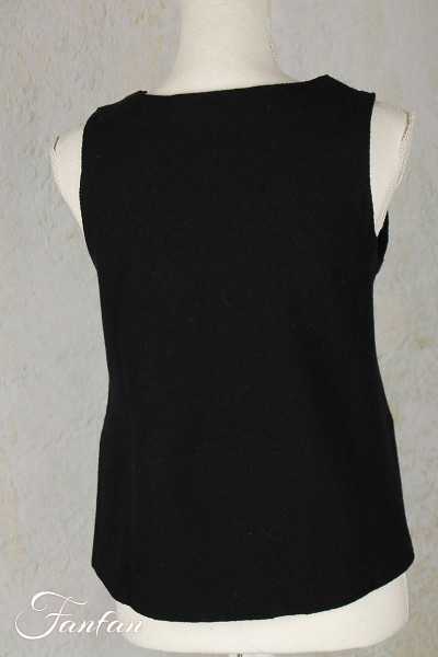 Elemente Clemente Gilet Junai sans manches en laine noir