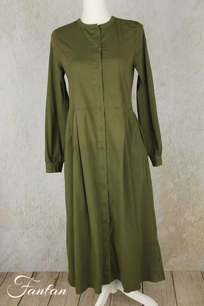 Elemente Clemente Robe Maheba popeline bio khaki