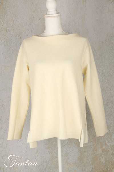 Elemente Clemente pull Krobi laine non teintée écru