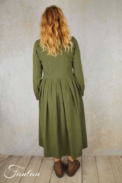 Elemente Clemente Robe Maheba popeline bio khaki