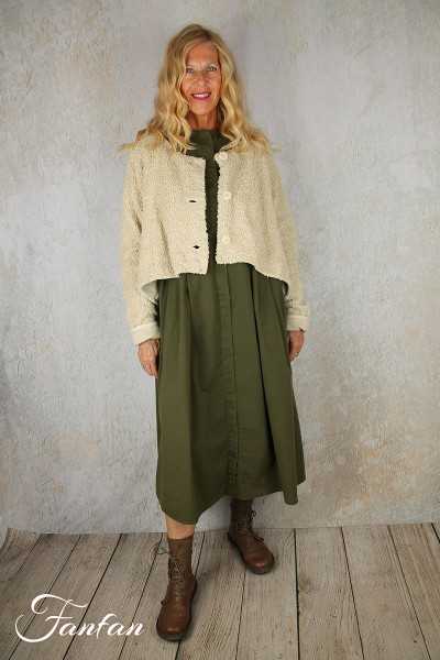 Elemente Clemente Robe Maheba popeline bio khaki