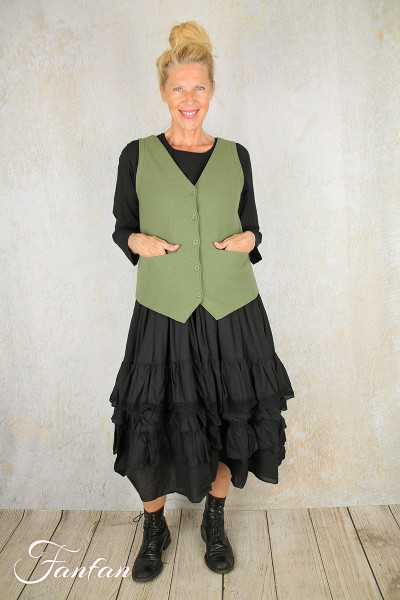 Elemente Clemente Gilet Junai sans manches en laine khaki