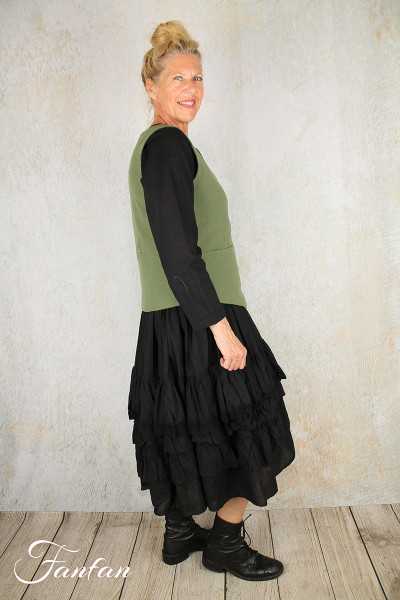 Elemente Clemente Gilet Junai sans manches en laine khaki