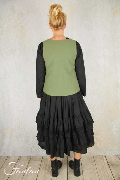 Elemente Clemente Gilet Junai sans manches en laine khaki