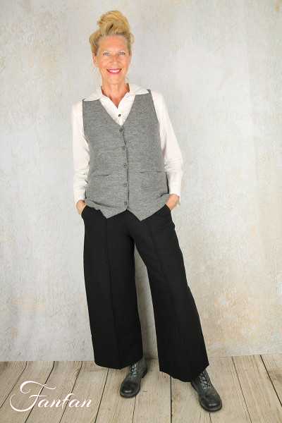 Elemente Clemente Gilet Junai sans manches en laine anthracite