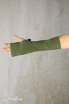 Elemente Clemente Lizzi manchettes en laine khaki