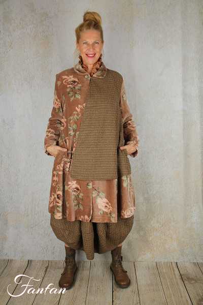 Les Ours Veste Lava en Velours Fleur Rose