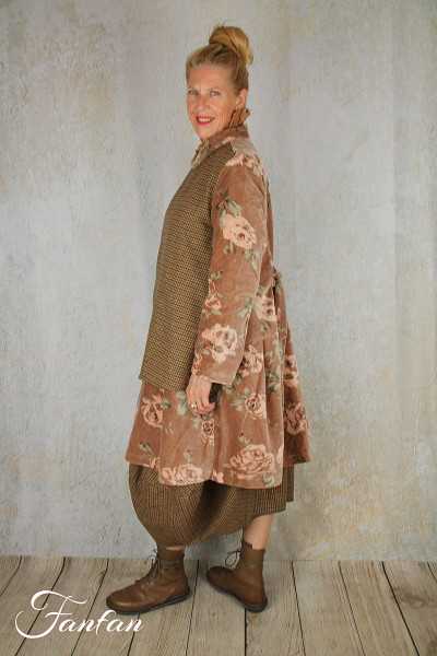 Les Ours Veste Lava en Velours Fleur Rose