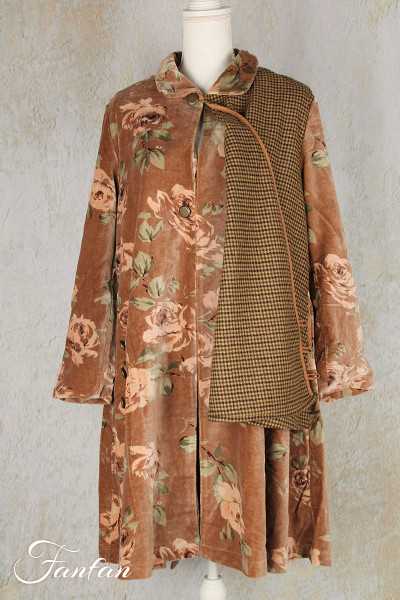 Les Ours Veste Lava en Velours Fleur Rose