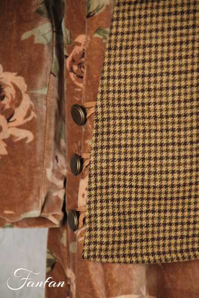 Les Ours Veste Lava en Velours Fleur Rose