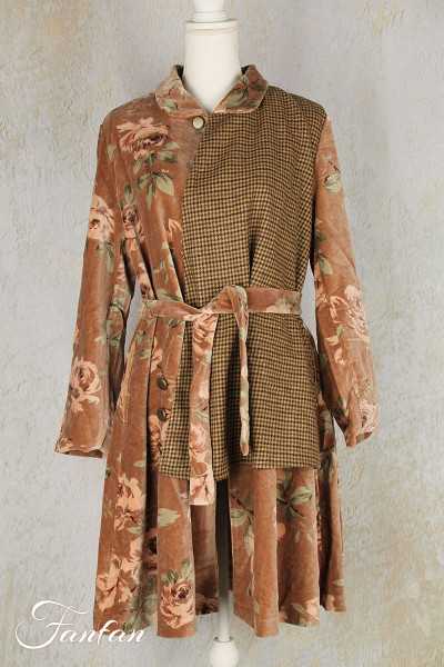 Les Ours Veste Lava en Velours Fleur Rose