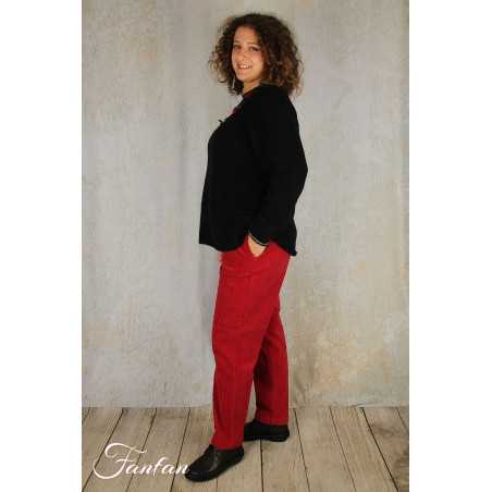 Mes Soeurs & Moi Pantalon Break Chili en Coton